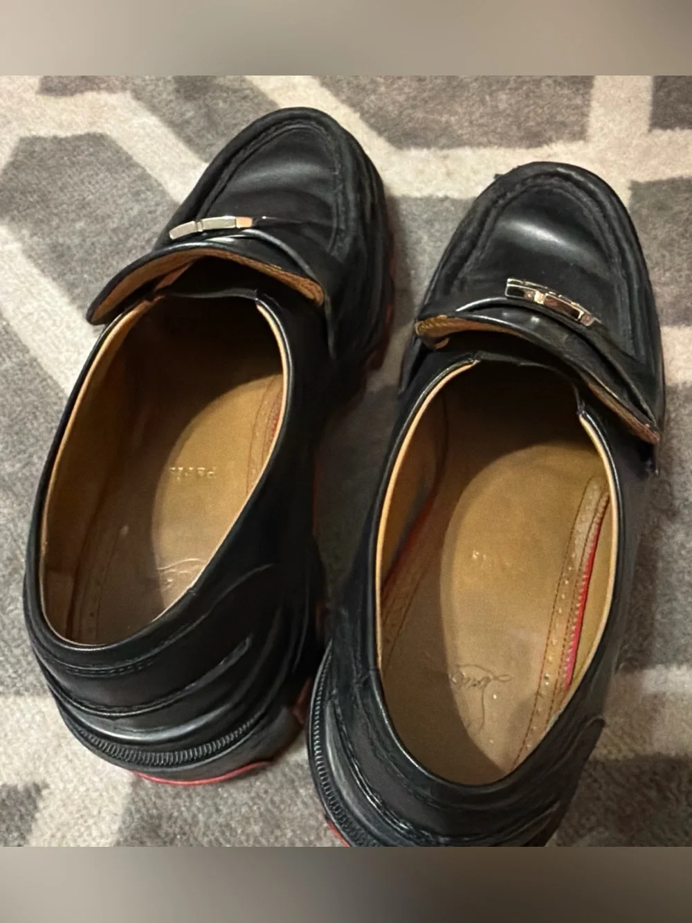 Men’s sz 11 Christian Louboutin CL Moc Dune Platform Loafers
